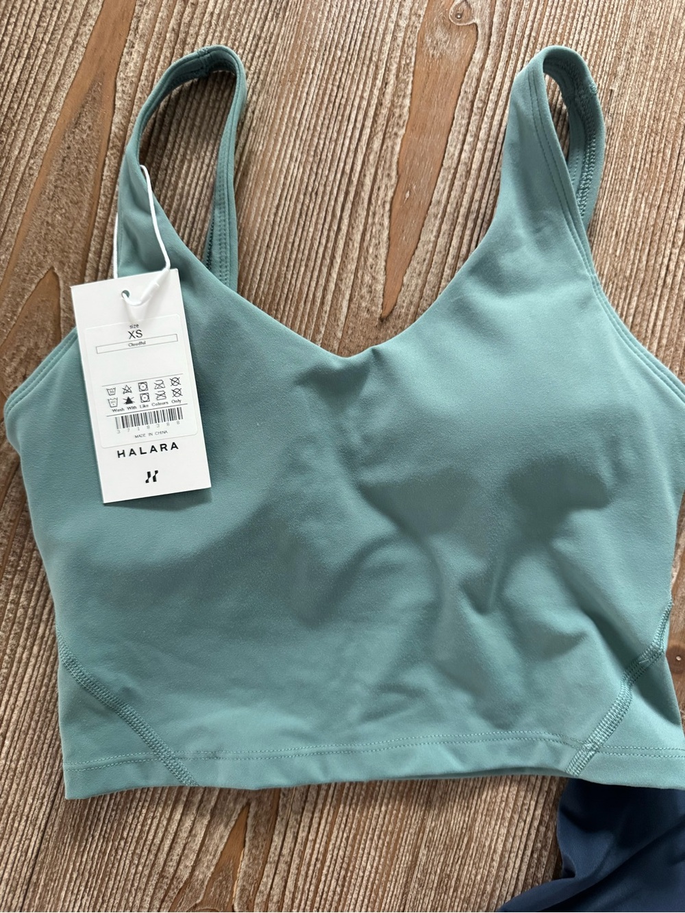 HALARA Bundle with Black Top  & Navy Athletic Shorts & Mint Green Top - Picture 4 of 12